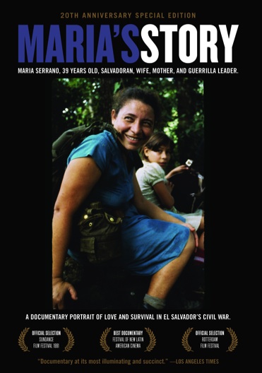 Poster of the film Maria's Story - shows portrait of Maria Serrano