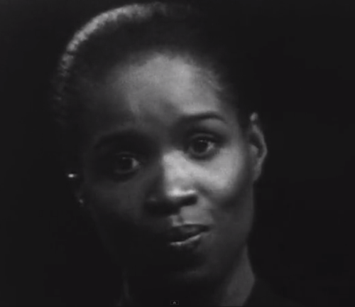 Portrait of the protagonist in the film Grey Area