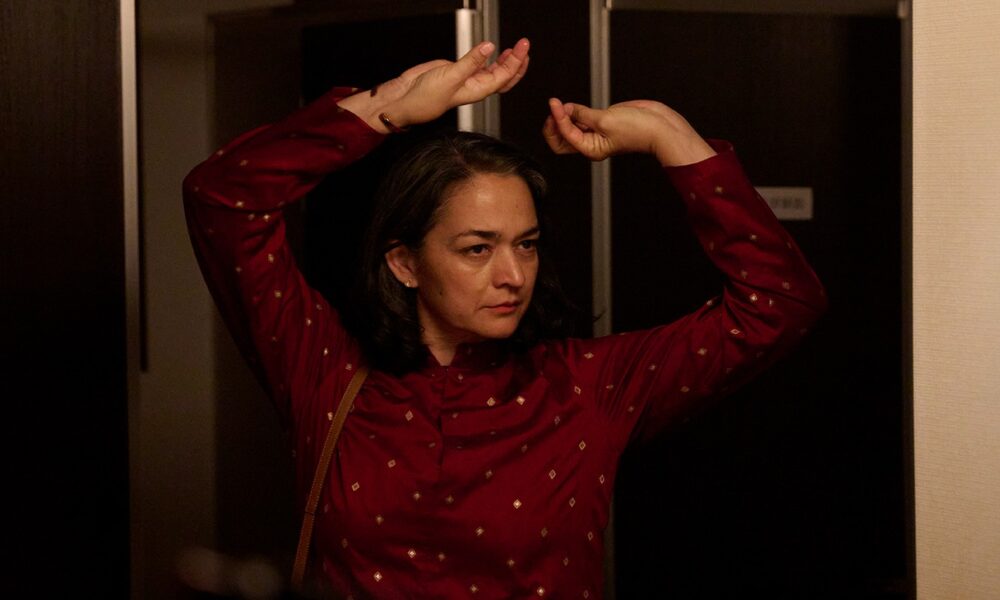 still from a short film Hidden Sun, shows protagonist posing as a flamenco dancer